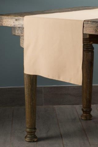 Classic Solid Camel table runner